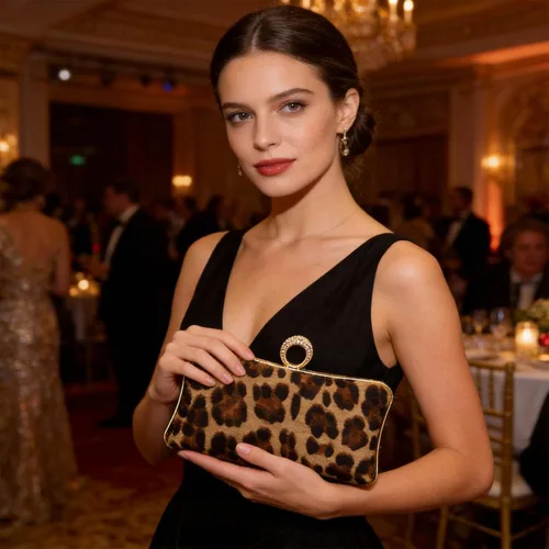Vista 7 de Women Clutch Purse with Chain- Elegant Evening Bag for Wedding, Prom, Cocktail Party & Formal