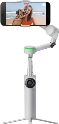 Vista 15 de Insta360 Flow 2 Pro AI Tracker Bundle gris – Primer cardán de teléfono AI en la industria con Apple DockKit, seguimiento pionero de 360º panorámica