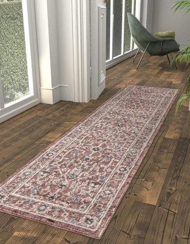 Vista 6 de Unique Loom Eco Traditional Collection - Alfombra de área - Coherance (rectangular 2' 0" x 3' 0", gris carbón/marfil)