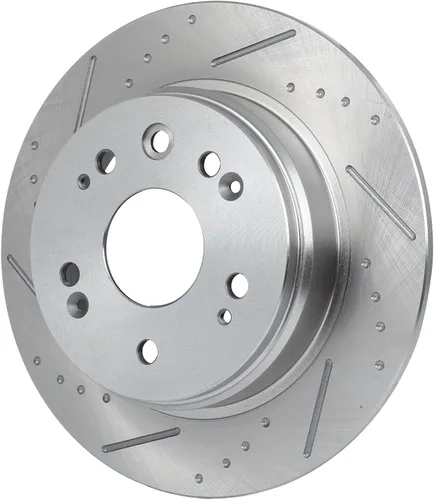 Vista 2 de SCITOO Rotores de freno trasero para Honda para CR-V 2002-2004 Frenos de disco perforados y ranurados Rotores de reemplazo: 31304