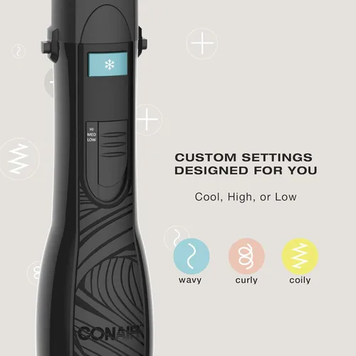 Vista 6 de Conair The Curl Collective Kit de Peinado 3 en 1, 3 Accesorios de Cepillo Intercambiables para Crear tu Peinado Perfecto