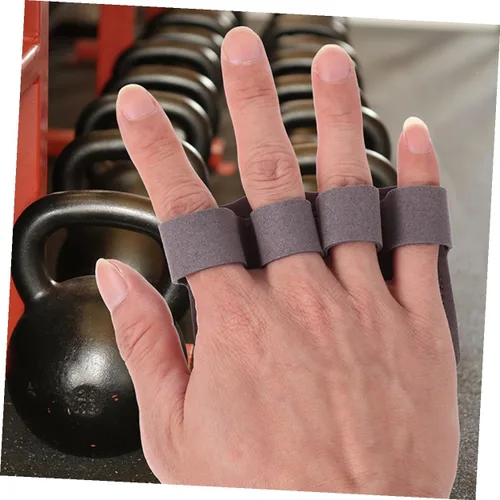 Vista 6 de Cabilock 2 Pairs Non-Slip Wear-Resistant Weight Lifting Gloves with Palm Protection for Men and Women Pull Up Grips for Fitness Gym Biking Hiking