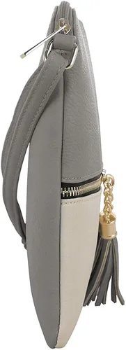 Vista 4 de SG SUGU - Bolso ligero y mediano con borla y bolsillo con cremallera