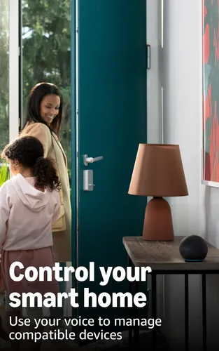 Vista 6 de Amazon Echo Dot: parlante Alexa con sonido vibrante, ideal para dormitorios, comedores y oficinas (carbón)