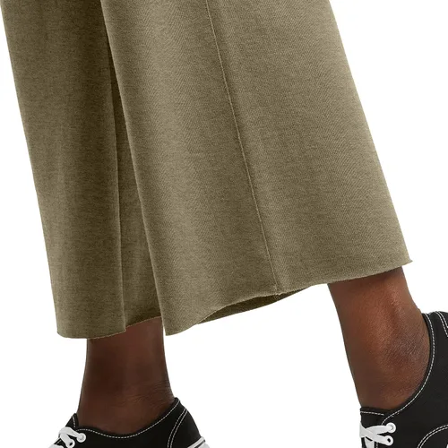Vista 4 de Hanes Women's Originals French Terry Wide Leg Crop Pants, Crop Fleece Pants, 25", Available in Plus