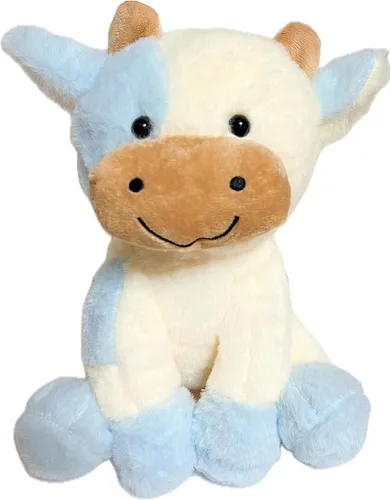 Vista 5 de BSVOME Vaca de peluche de 9 pulgadas de peluche suave y lindo, muñeca de vaca para niños y niñas