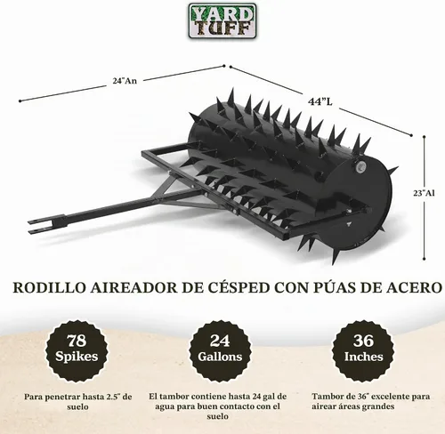 Vista 3 de Yard Tuff SE-40 aireador de tambor