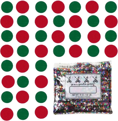 Vista 161 de Confetti Circle 1/4" Negro, Azul Marino Combo - 2 bolsas de media onza (1 oz) (8550/9971)