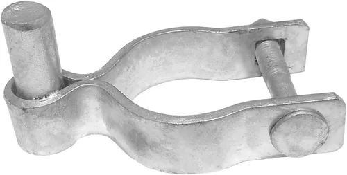 Vista 11 de Bisagra negra de poste de 1-7/8 pulgadas, uso para poste/tubería de 1-7/8 pulgadas de diámetro exterior, bisagra de puerta de enlace de cadena