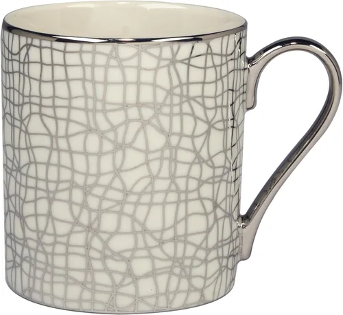 Vista 2 de Certified International Mosaic - Tazas cónicas chapadas en plata de 16 onzas, juego de 6 diseños surtidos