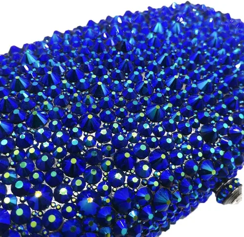 Vista 5 de Boutique De FGG Bolsos de noche para mujer, bolsos de boda de cristal con picos