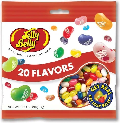 Vista 2 de Jelly Belly Jelly Beans, 30 sabores, lata transparente de 7 onzas