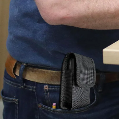 Vista 7 de Funda para teléfono con clip y bucle para cinturón, funda duradera de tela Oxford para TCL Flip 4 5G/3/Go Pro Classic, Alcatel Go, Nokia 2660/2780
