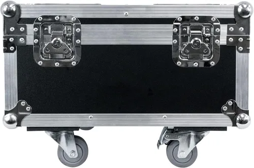 Vista 2 de Rockville Funda de carga para carretera 6Rf para (8) luces de batería par 6Rf, diseño apilable, espuma a prueba de golpes, ruedas integradas