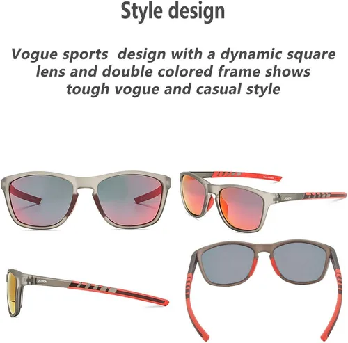 Vista 2 de JOJEN Polarized Sports Sunglasses for Women Men Running Golf Fishing Cycling Driving 100 UV Protection Sun Glasses JE001