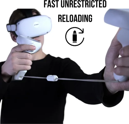 Vista 3 de iSTOCK VR Gunstock - Stabilize Your Aim for Maximum Precision - Pro Grade, Light Weight, Highest Mobility Design - Compatible with Meta Quest 2