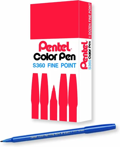 Vista 22 de Pentel Arts - Bolígrafo de color, beige, caja de 12 unidades (S360-124)