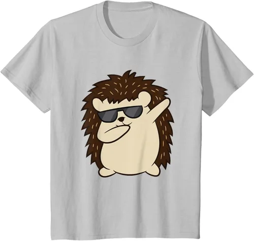 Vista 32 de Dabbing Hedgehog Funny Hedgehog Camiseta S