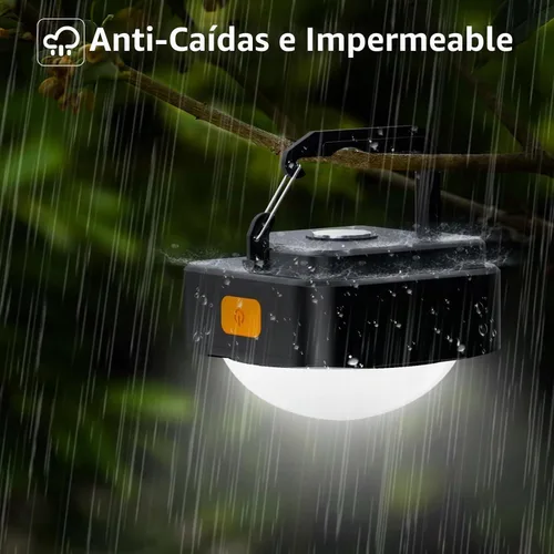 Vista 8 de FLY2SKY - Paquete de 3 luces LED recargables para camping, mini linterna de emergencia