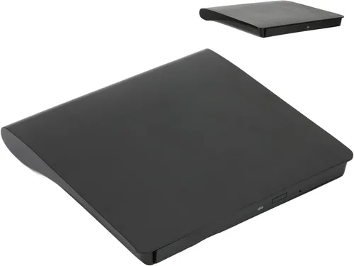 Vista 7 de Hilitand Unidad de DVD externa, portátil USB3.0 CD DVD Drive CD ROM Rewriter Laptop Caja de unidad óptica compatible con PC de escritorio Linux OS X
