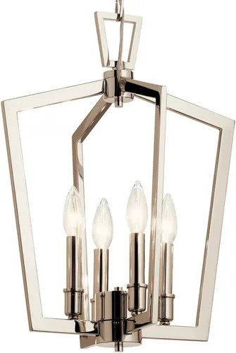 Vista 9 de Kichler Lighting Abbotswell - Colgante de 4 lámparas (19 pulgadas, latón natural)