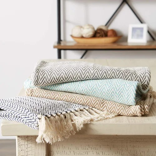 Vista 7 de DII Woven Basic - Camino de mesa Chevron de la colección de mesa, 15 x 72 pulgadas, gris