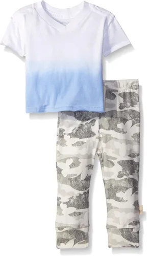 Vista 9 de Burt's Bees Baby Camisetas para Bebés Niños, Camisetas de Manga Corta y Larga con Cuello en V y Cuello Redondo para Bebés y Niños Pequeños, 100% Nube