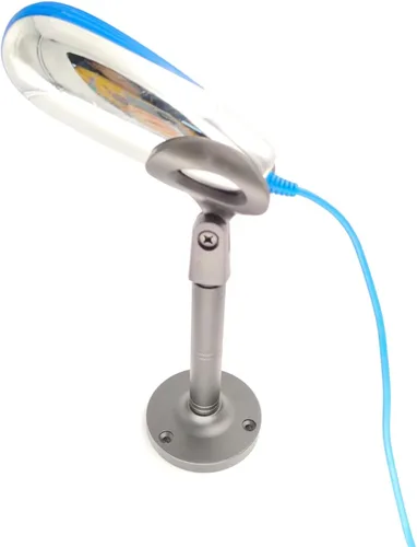 Vista 2 de 2 unidades de soporte de brida para micrófono, cuello de ganso, soporte de micrófono de montaje en pared, 5/8 macho, ideal para varios dispositivos