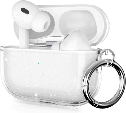 Vista 7 de ULAK Clear for Airpods Pro 2nd/1st Generation Case 2022/2019 Transparente
