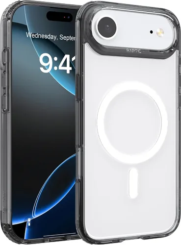 Vista 19 de RAPTIC Shield para iPhone 13 Pro, funda protectora transparente a prueba de golpes, prueba de caídas militares de 10 pies, marco de aluminio