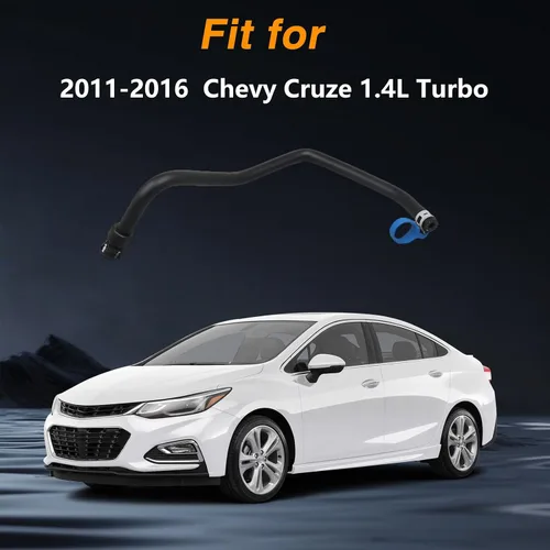 Vista 5 de Manguera de refrigerante del motor, manguera de derivación del refrigerante de entrada superior del radiador compatible con Chevy Cruze 1.4L Turbo
