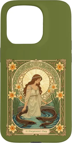 Vista 14 de Dwynwen's Well and Sacred Fish Case for iPhone 17