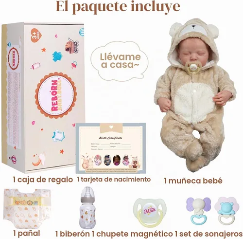 Vista 7 de BABESIDE Muñecas de bebé Reborn realistas de 17 pulgadas, niño de vinilo