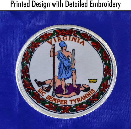 Vista 2 de In the Breeze 5110 Virginia State Flag Windsock, 18 pulgadas