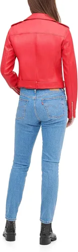 Vista 2 de Levi's Women's Belted Faux Leather Moto Jacket (Regular & Plus Size)