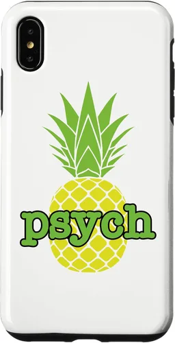 Vista 11 de Funda blanca para iPhone 16 Psych Pineapple Fruit