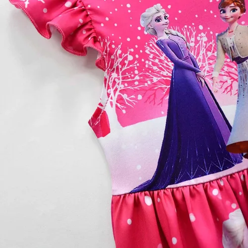 Vista 6 de AOVCLKID Vestido de princesa para niñas, disfraz de cosplay de Halloween