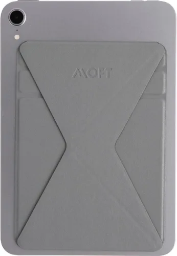 Vista 8 de MOFT Soporte delgado invisible para tableta, diseño ajustable y plegable, compatible con tabletas de hasta 7.9-9.7 pulgadas, versión adhesiva, gris