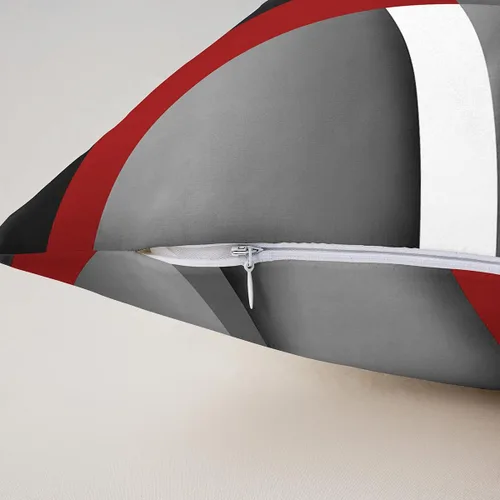 Vista 5 de Castle Fairy Fundas de almohada modernas con estampado de líneas geométricas de doble cara de 16 x 16 pulgadas, fundas de almohada de espirales