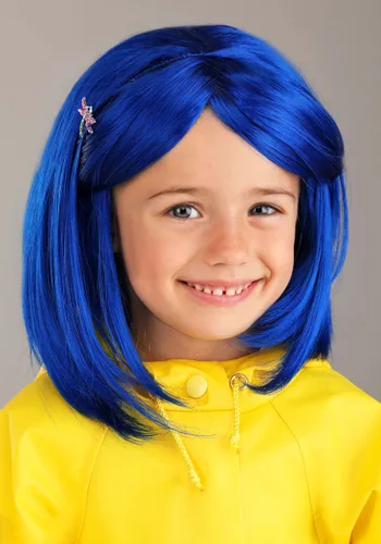 Vista 4 de Disfraz de impermeable Coraline para niños pequeños Multicolor