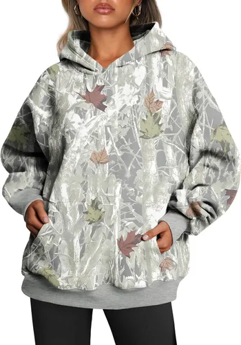 Vista 44 de Trendy Queen Sudaderas con capucha de gran tamaño para mujer, sudaderas de felpa para mujer, suéteres de moda de otoño, suéteres de invierno Lunares