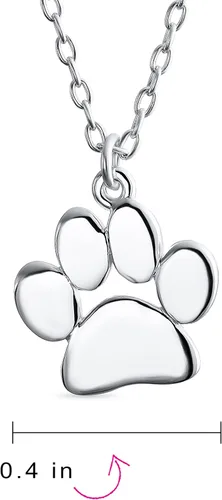 Vista 4 de Collar con dije de letra inicial del alfabeto A-Z, delicado perro, gato, mascota, gatito, cachorro, huella de pata, joyería de animales