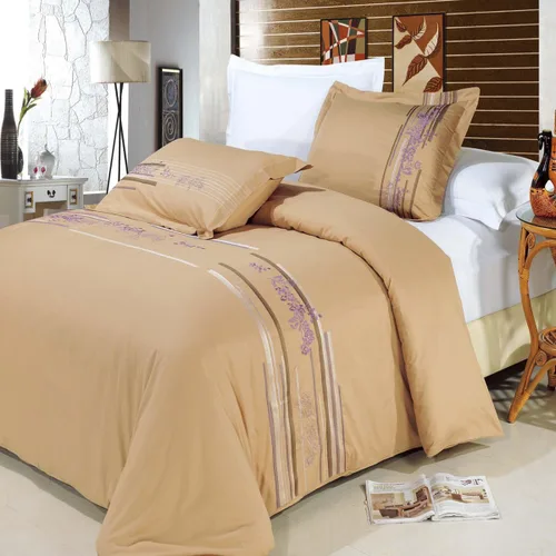 Vista 11 de sheetsnthings Juego de edredón de 8 piezas de tamaño matrimonial bordado Amalia dorado y blanco, incluye juego de funda de edredón de algodón de 3