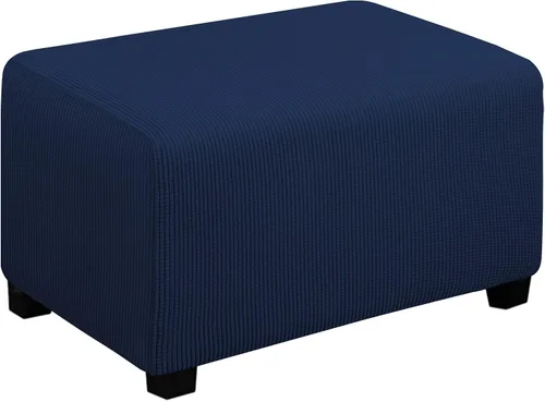 Vista 42 de Easy-Going Funda Elástica para Otomana Taburete de Almacenamiento Plegable Protector de Muebles Funda Rectangular Suave con Parte Inferior Elástica