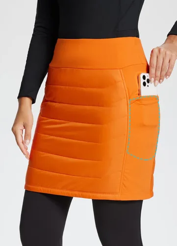 Vista 3 de BALEAF Falda acolchada de 17 pulgadas para mujer, ligera, aislada, cálida, para nieve, senderismo, correr, golf, al aire libre