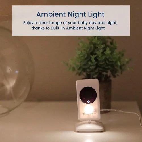 Vista 7 de Babysense - Monitor de video para bebé con cámara digital, monitor sin interferencias con visión nocturna por infrarrojos, comunicación de dos vías