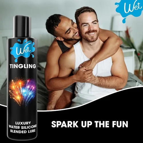Vista 4 de Wet Cool Tingle - Lubricante de excitación a base de agua, lubricante de refrigeración personal de primera calidad para hombres, mujeres y parejas