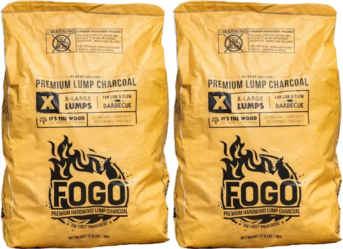 Vista 14 de Fogo Lump carbón vegetal de madera., Negro