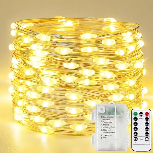 Vista 30 de 30LED Acorn Fairy Lights Battery Operated Fall String Lights Indoor Decor Remote Control, 8 Lighting Modes, IP44 Waterproof, Timer & Dimmable