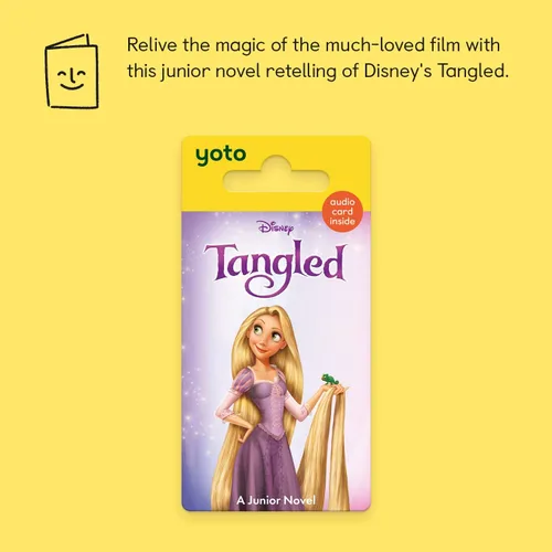 Vista 2 de YOTO Disney Junior Novels: Tangled - Tarjeta de audio para niños para usar con reproductor y mini dispositivo de audio todo en 1, escucha educativa